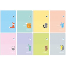 Тетрадь А5 32 л скоба клетка B&B Kids Pastel ассорти 261298