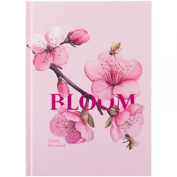 Книга записна А5 96 л тв палітурка клітина Bloom 8459-8-A