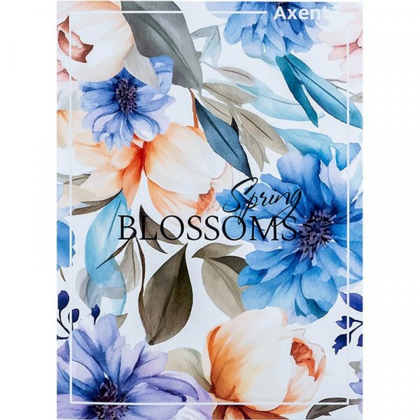 Тетрадь А4 96 л скоба клетка Spring Blossoms 4782-5-A