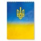 Блокнот А5 48 л спіраль верх клітинка картон 377 Герб А5-БЄ-377