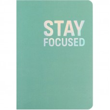 Книга записная А5 80 л инт обл клетка мат лам тисн фольгой Stay Fokused 8700-15-A