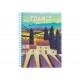 Блокнот А5 80 л спираль клетка пластик обл Travelling: FRANCE E21953-04