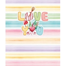 Блокнот 104*124 64 л тв переплет клетка мат лам уф лак Love You 2 4895-19291