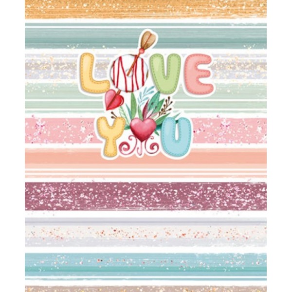 Блокнот 104*124 64 л тв переплет клетка мат лам уф лак Love You 1 4895-19290