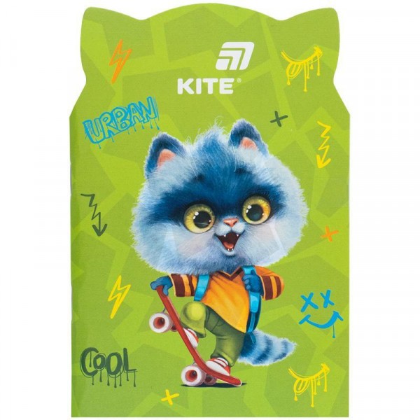 Блокнот В6 48 л скоба клетка Skate cat K25-461-1