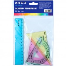 Набор линеек 15 см пластик 4 предмета Kite Classic, ассорти K-281
