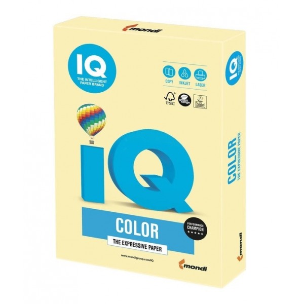Папір A3 IQ Color YE23 пастель світло-жовтий 160 г/м2 250 л IQCol A3 /160 YE23