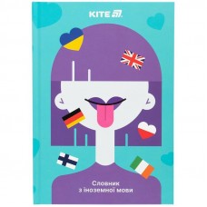 Словник для запису іноземних слів А5 60 л тв палітурка Kite Girl K25-407-1