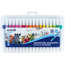 Скетч-маркеры акриловые Kite Creative 36 цв в ПВХ-упаковке K-1158