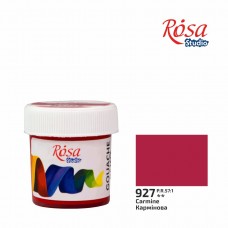 Гуашь художественная карминовая (927) 20 мл Rosa Studio 323990927