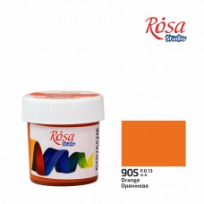 Гуашь художественная оранжевая (905) 20 мл Rosa Studio 323990905