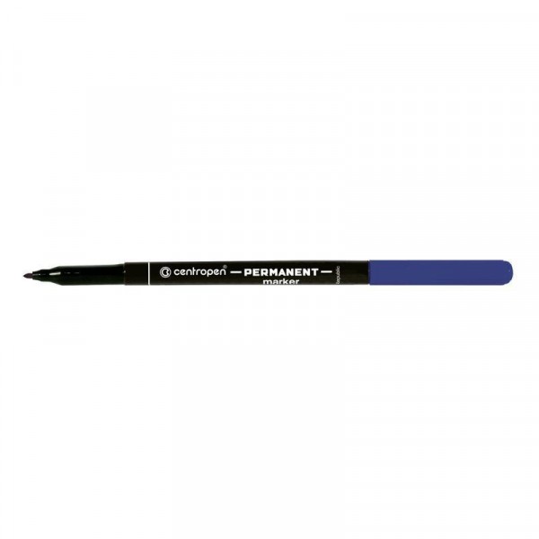Маркер перманентный Centropen 2536 1 мм синий 2536/03