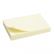 Блок бумаги с липким слоем Axent 50*75*100 л желтый пастель 2312-01-A