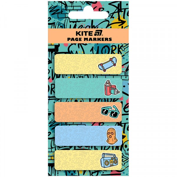 Стикеры-закладки Kite Feel Good 50*15*100 л бумага 5 цветов K25-480-1