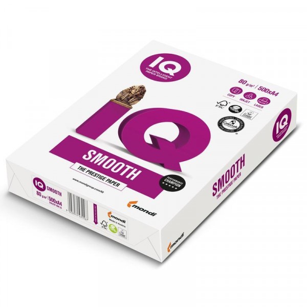 Бумага офисная А4 IQ Smooth 500 л IQSmh A4/80