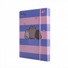Папка для тетрадей на резинке В5 лам. картон Yes, Pusheen 500245