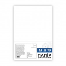 Папір для креслення А4 10 л 190 г м2 А4 190/10 ТЮ