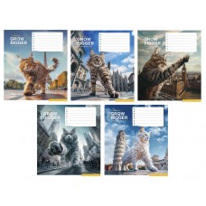 Тетрадь 12 л клетка 3451 Cats 2025 уни 012-3451K
