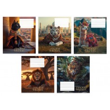 Тетрадь 24 л клетка 3547 Wildlife 2025 уни 024-3547K