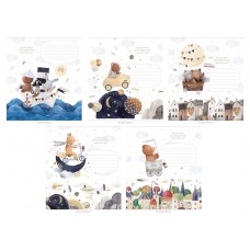 Тетрадь 12 л косая 3506 Precious moments 2025 дев 012-3506C