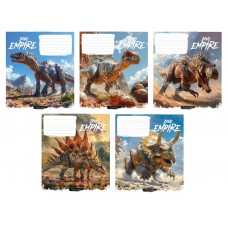 Тетрадь 12 л косая 3490 Dino Empire 2025 мал 012-3490C