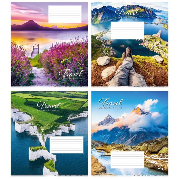 Тетрадь 18 л линия 150 Travel 2025 уни 18Л 150