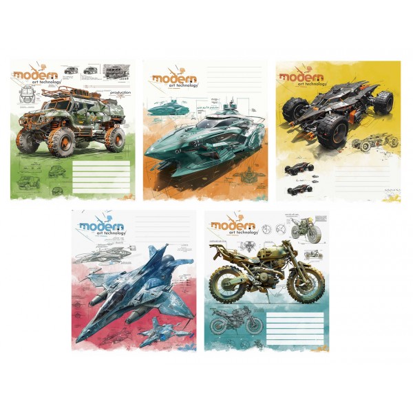 Тетрадь 18 л клетка 3442 Technology 2025 хл 018-3442K