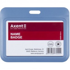 Бейдж-слайдер горизонтальный Axent синий 4500H-02-A