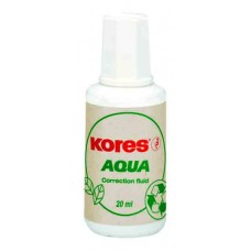 Корректор с кисточкой Kores Aqua, водная основа 20 мл K69101