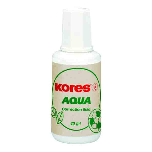 Корректор с кисточкой Kores Aqua, водная основа 20 мл K69101