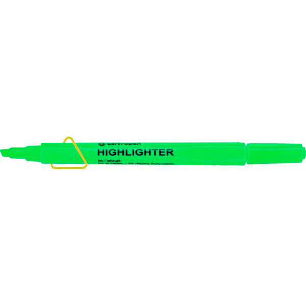 Маркер Centropen Fax 1-4 мм клиновидный зеленый 8722/04