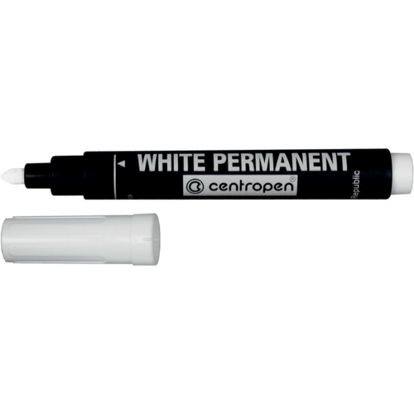 Маркер перманентный белый Centropen White 8586