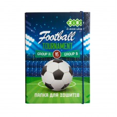 Папка для тетрадей FOOTBALL, картонная, на резинке B5+ ZB.14965