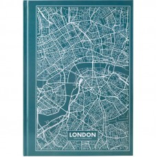 Тетрадь А4 Axent Maps London 96 л клетка, синяя 8422-516-A