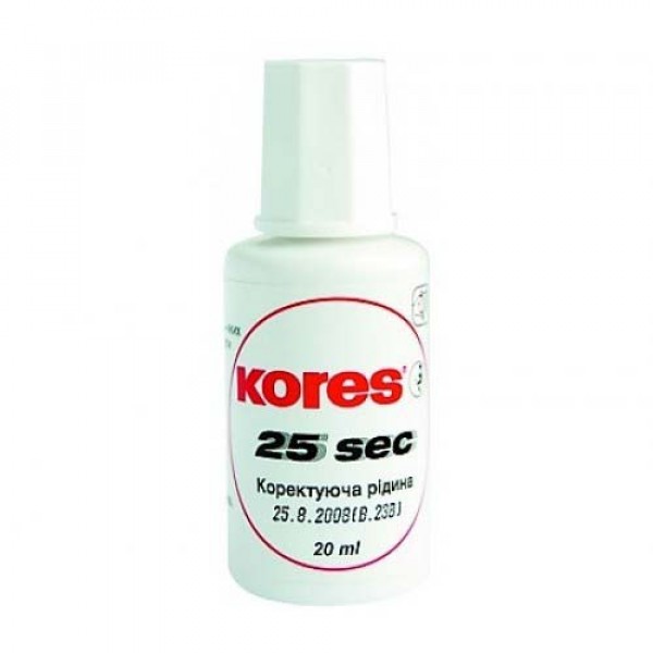 Коректор з пензликом Kores 25 секунд 20 мл